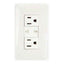 Omni P3-EG/EU/EG-PK 2 pc Convenience Outlet with Ground & Universal Outlet with Safety Shutter in Plate (Flush Type) | Omni by KHM Megatools Corp.