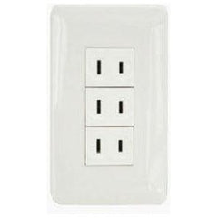 Omni P3-ER-PK 3pc Regular Outlet in Plate (Flush Type) | Omni by KHM Megatools Corp.