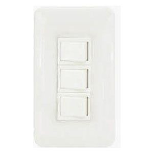 Omni P3-S13-PK 3pc 1-Way Switch in Plate (Flush Type) | Omni by KHM Megatools Corp. Main image