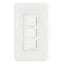 Omni P3-S13-PK 3pc 1-Way Switch in Plate (Flush Type) | Omni by KHM Megatools Corp.