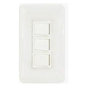 Omni P3-S13-PK 3pc 1-Way Switch in Plate (Flush Type) | Omni by KHM Megatools Corp.