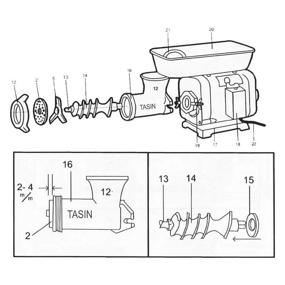 Tasin TS-102AL Spare Part & Accessories Secondary image