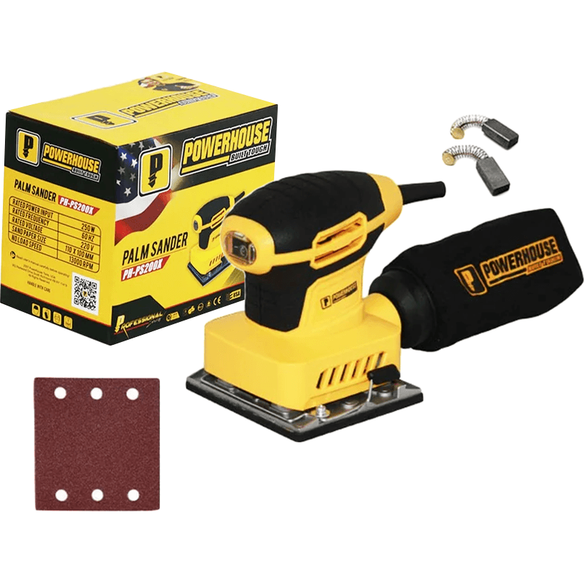 Powerhouse PH-PS200X Finishing Sander / Palm Sander 110x100mm 250W - KHM Megatools Corp. Main image