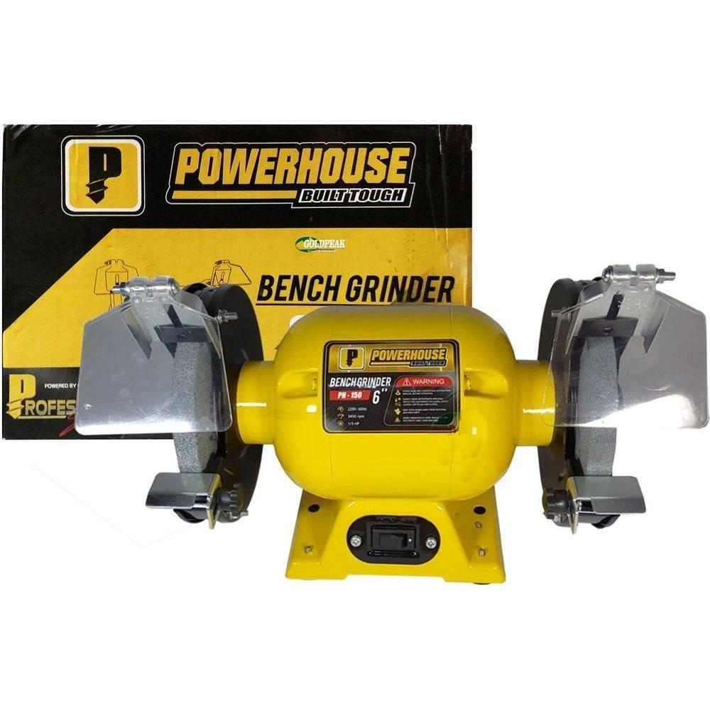 Powerhouse PH-150 Bench Grinder 6" - Goldpeak Tools PH Powerhouse Main image