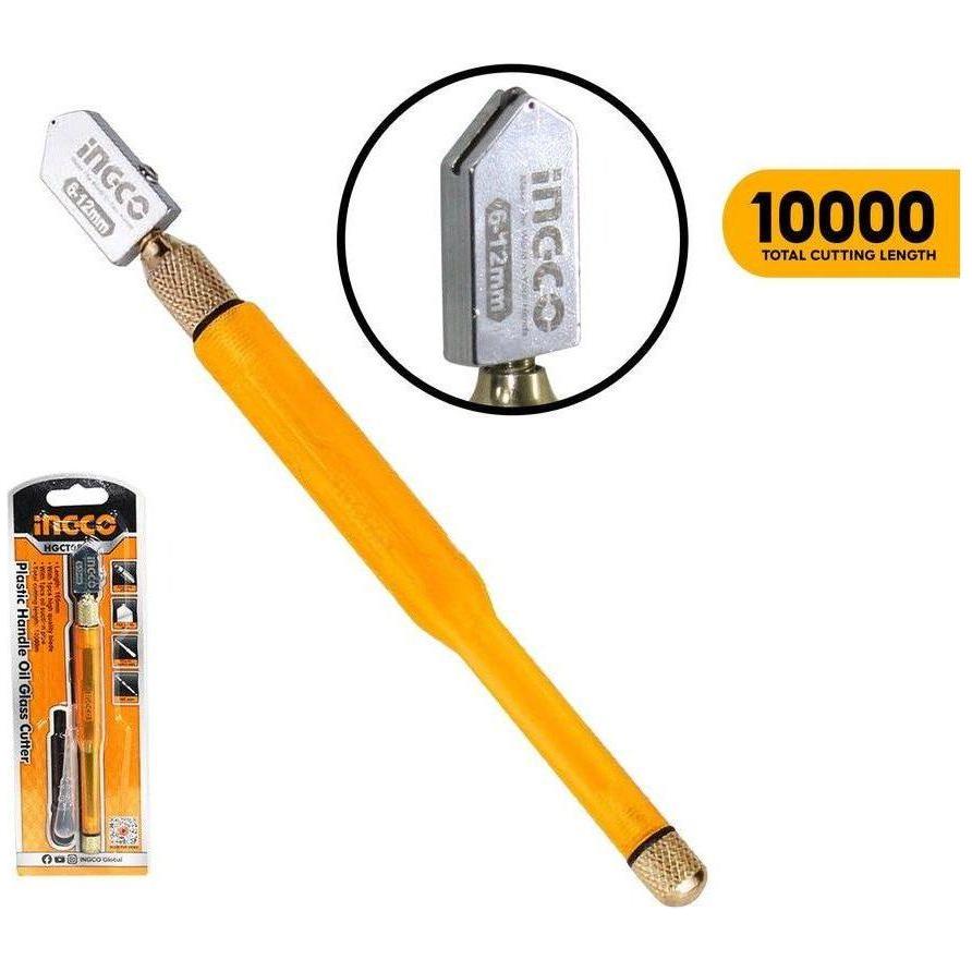Ingco HGCT05 Plastic Handle Oil Glass Cutter - KHM Megatools Corp. Main image