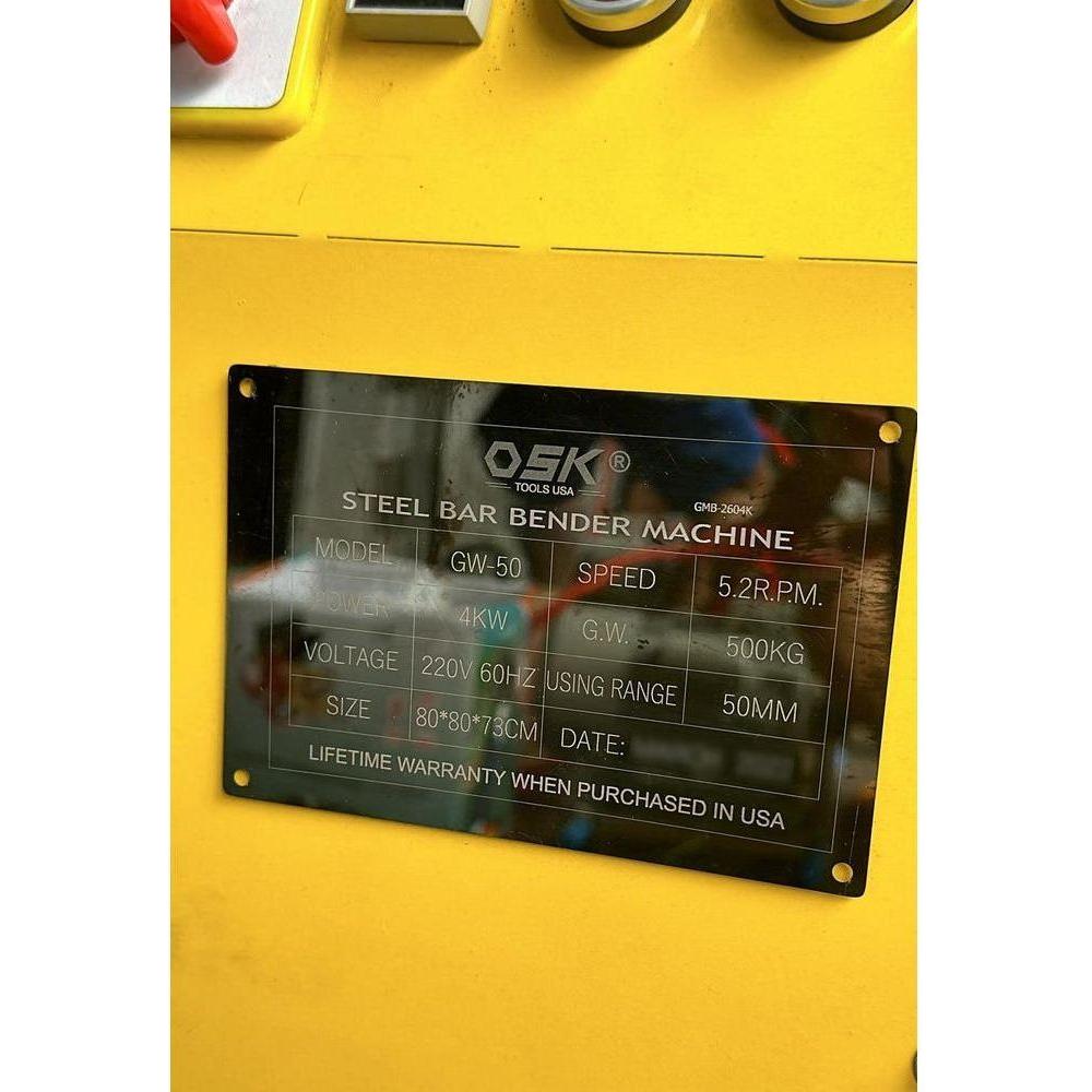 OSK GMB-260K Steel Bar Bender Machine Secondary image