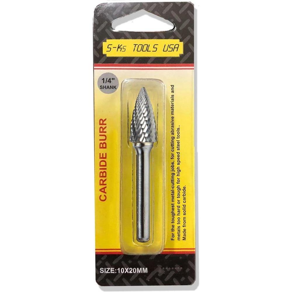 S-Ks Tools TP1020 Carbide Burrs (Tree Pointed) for Grinding | S-Ks Tools USA by KHM Megatools Corp. Main image