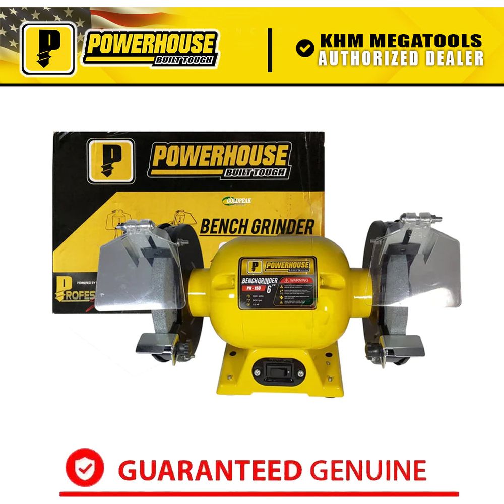 Powerhouse PH-150 Bench Grinder 6" 1/3HP | Powerhouse by KHM Megatools Corp.