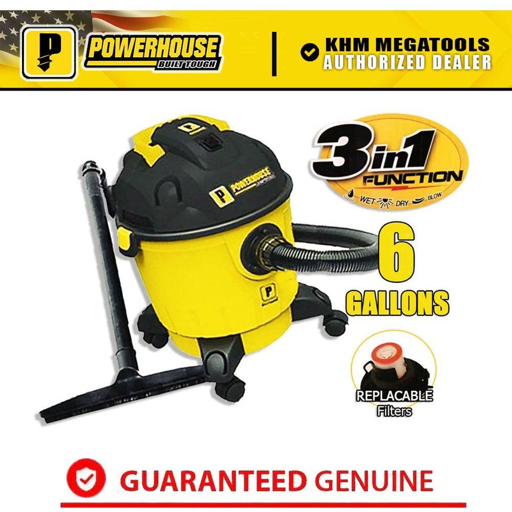 Powerhouse PH08-6 GAL Wet & Dry Vacuum Cleaner | Powerhouse by KHM Megatools Corp.