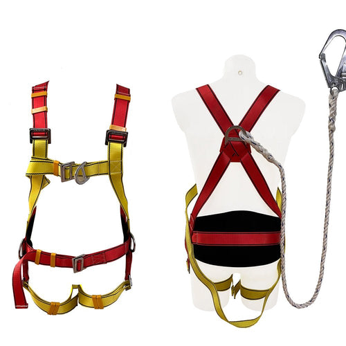 Powerhouse PH-FBSH-WH Full Body Safety Harness with Belt & Hook