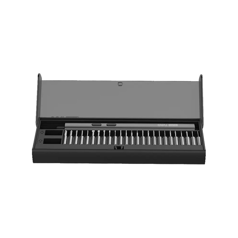 Deli EDY-DP04-1B1 Electric Precision Screwdriver Set 25pcs Cr-V Drill Bit | Deli by KHM Megatools Corp. Main image