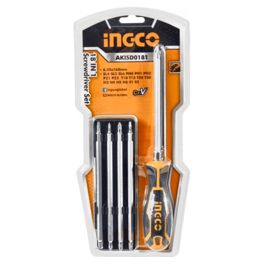 Ingco AKISD0181 18in1 Screwdriver Set - KHM Megatools Corp.