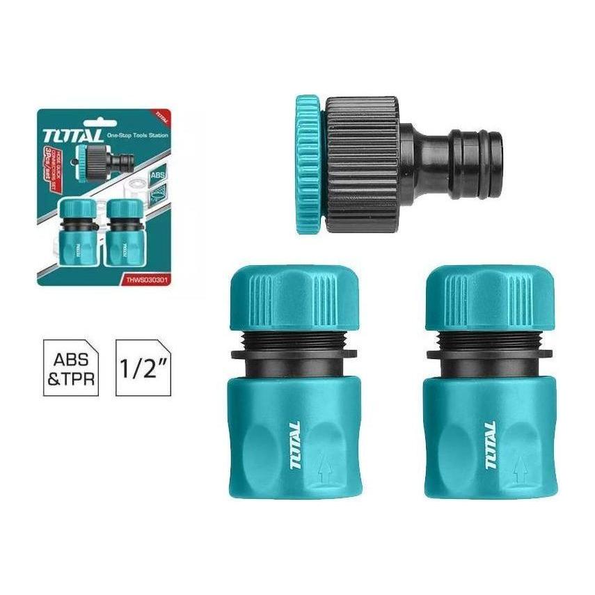 Total THWS030301 Hose Quick Connect Set (3pcs) - Goldpeak Tools PH Total Main image