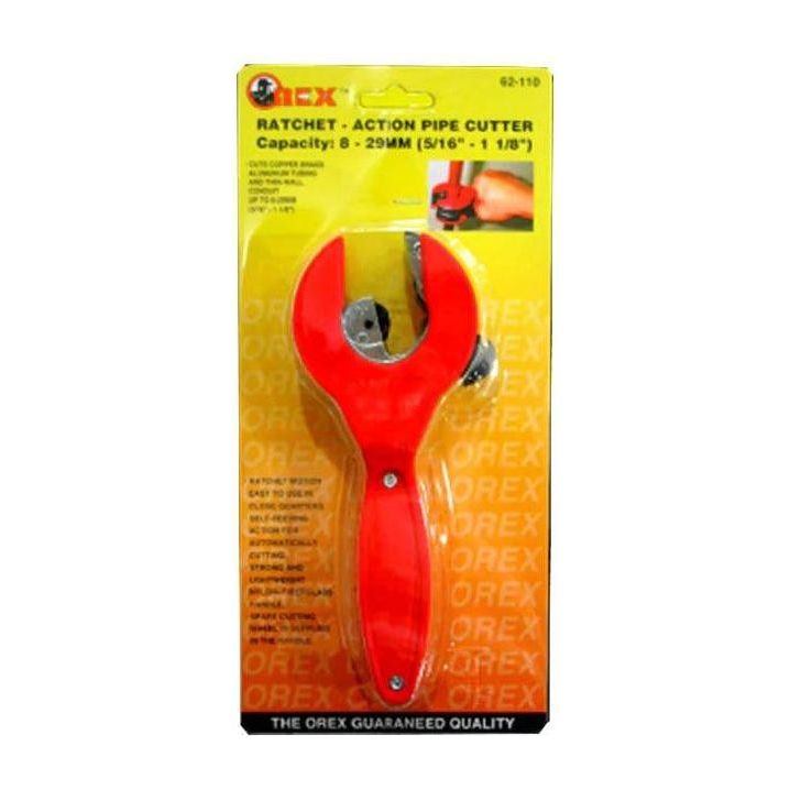 Orex 62-110 Ratcheting Tube Cutter / Ratchet Action Pipe Cutter 1/8-1-1/8" - KHM Megatools Corp.