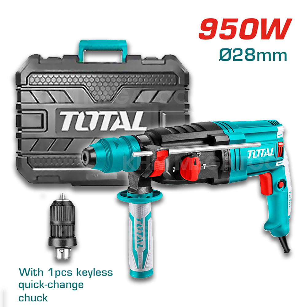 Total TH309288-2 Rotary Hammer 950W W/ Chuck - ToolsSavvy.ph Main image