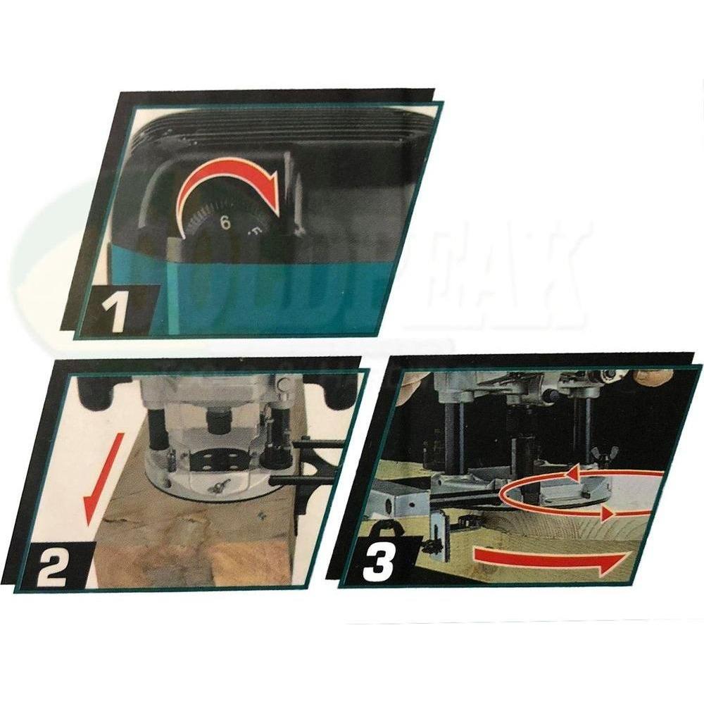 Total TR11122 Plunge Router (Variable Speed) Secondary image