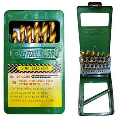 S-Ks HSS Titanium Metal Drill Bit Set | SKS by KHM Megatools Corp. Main image