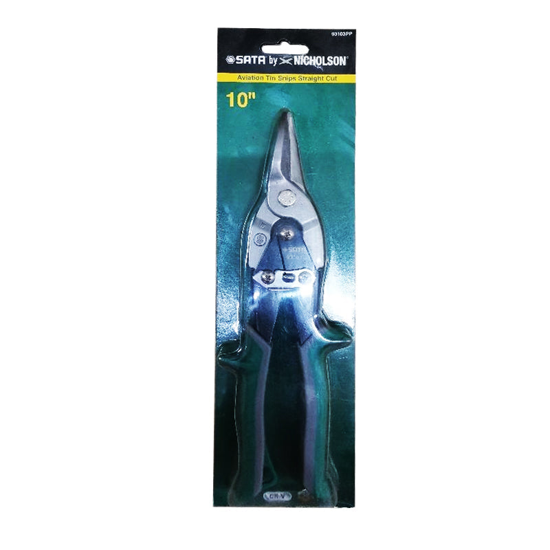 Sata 93103PP Aviation Snips 10" Straight Cut | Sata by KHM Megatools Corp. Main image
