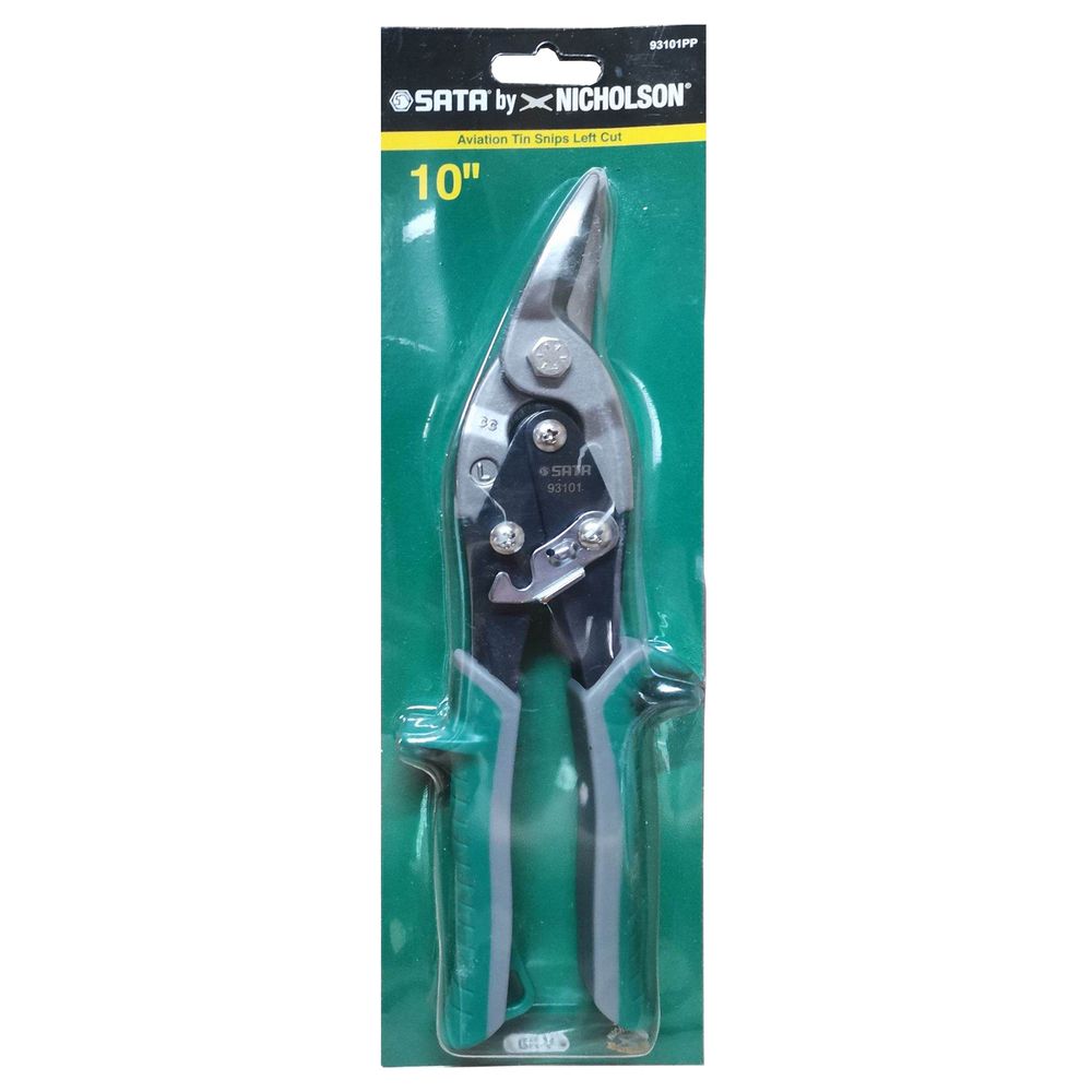 Sata 93101PP Aviation Snips 10" Left Cut | Sata by KHM Megatools Corp. Main image