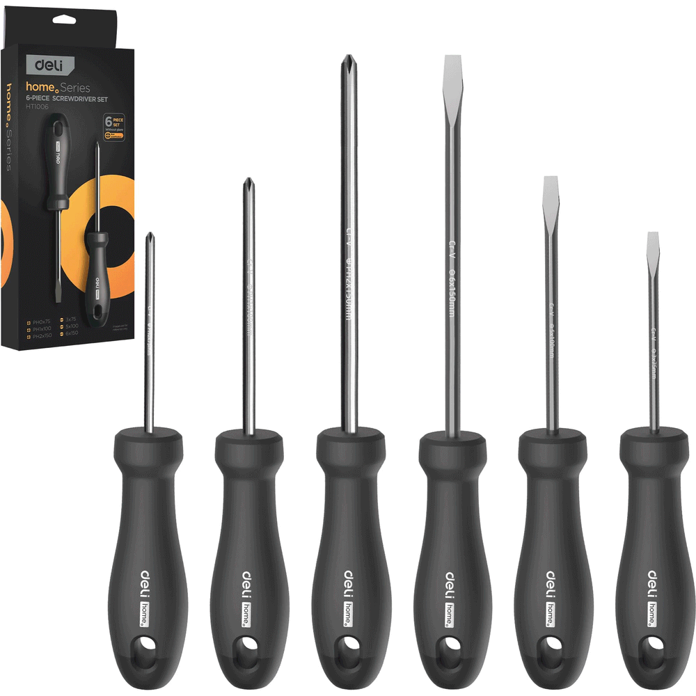 Deli EHT1006 Home Screwdriver Set | Deli by KHM Megatools Corp. Main image