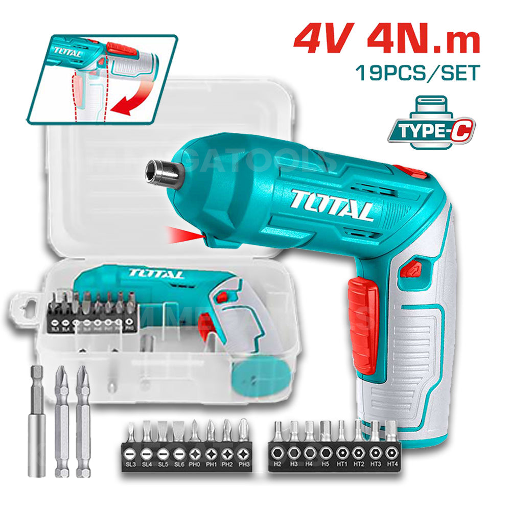 Total TSDLI0442 Cordless Screwdriver 4V 4N.m - ToolsSavvy.ph Main image