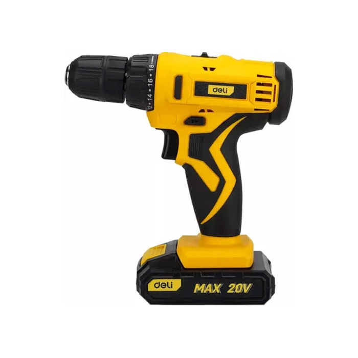 Deli EDL-DZ20-E1D1 Cordless Impact Drill 3/8" 20V | Deli by KHM Megatools Corp. Main image