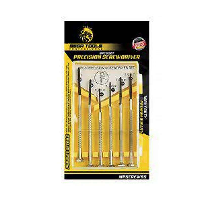 Megatools MPSCRW6S 6pcs Precision Screwdriver Set - ToolsSavvy.ph