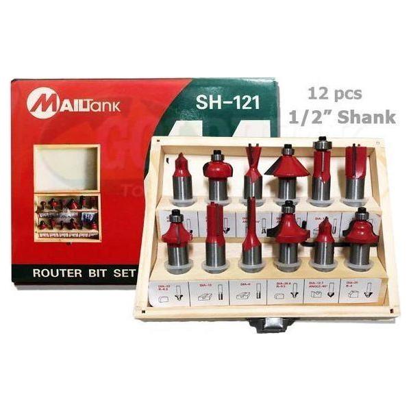 Mailtank SH-121 Router Bit Set (12pcs) - Goldpeak Tools PH Mailtank