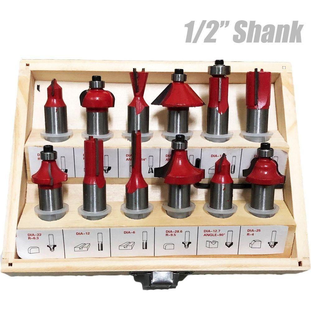 Mailtank SH-121 Router Bit Set (12pcs) - Goldpeak Tools PH Mailtank