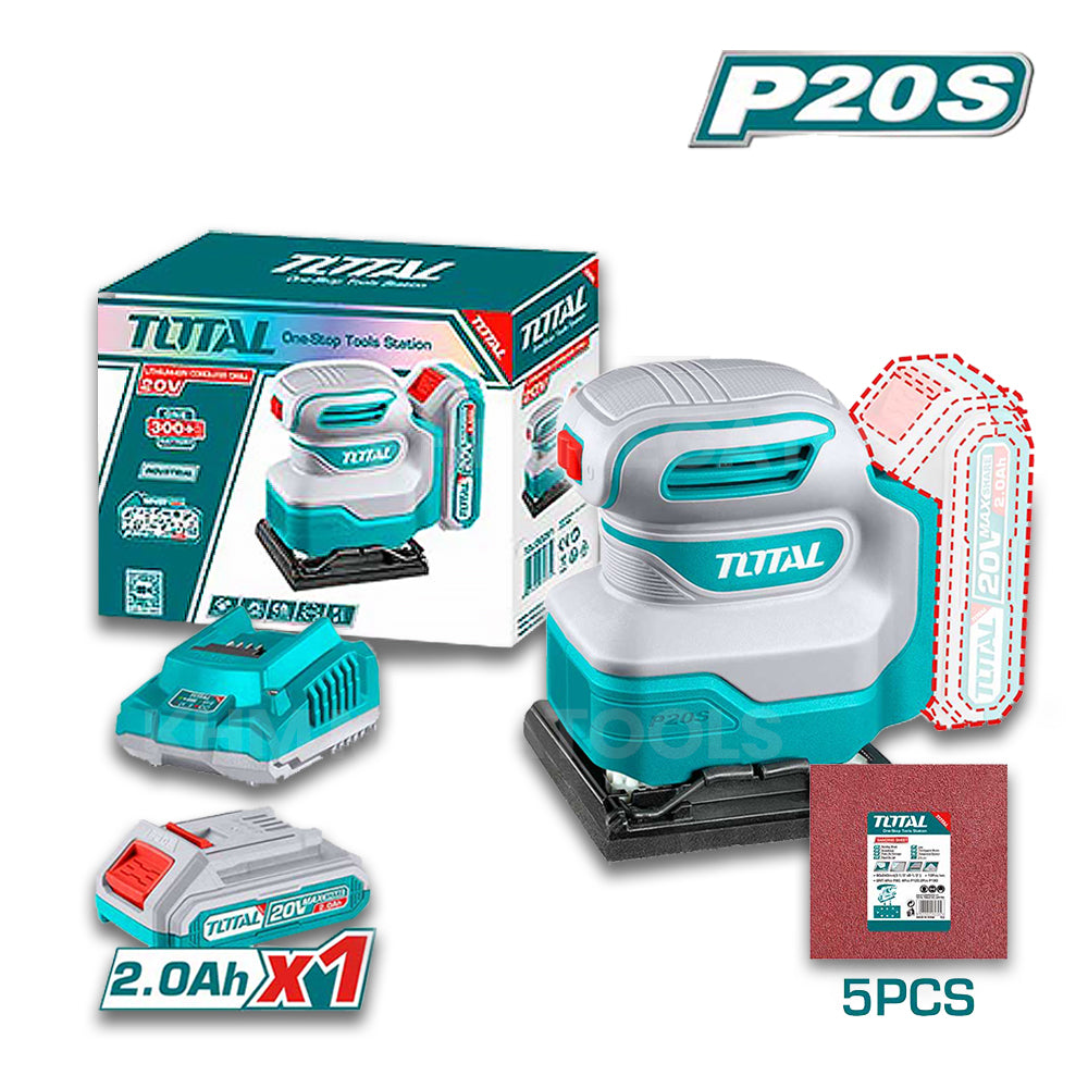 Total TSHSLI20141 Cordless Sheet Sander 20V - ToolsSavvy.ph Main image