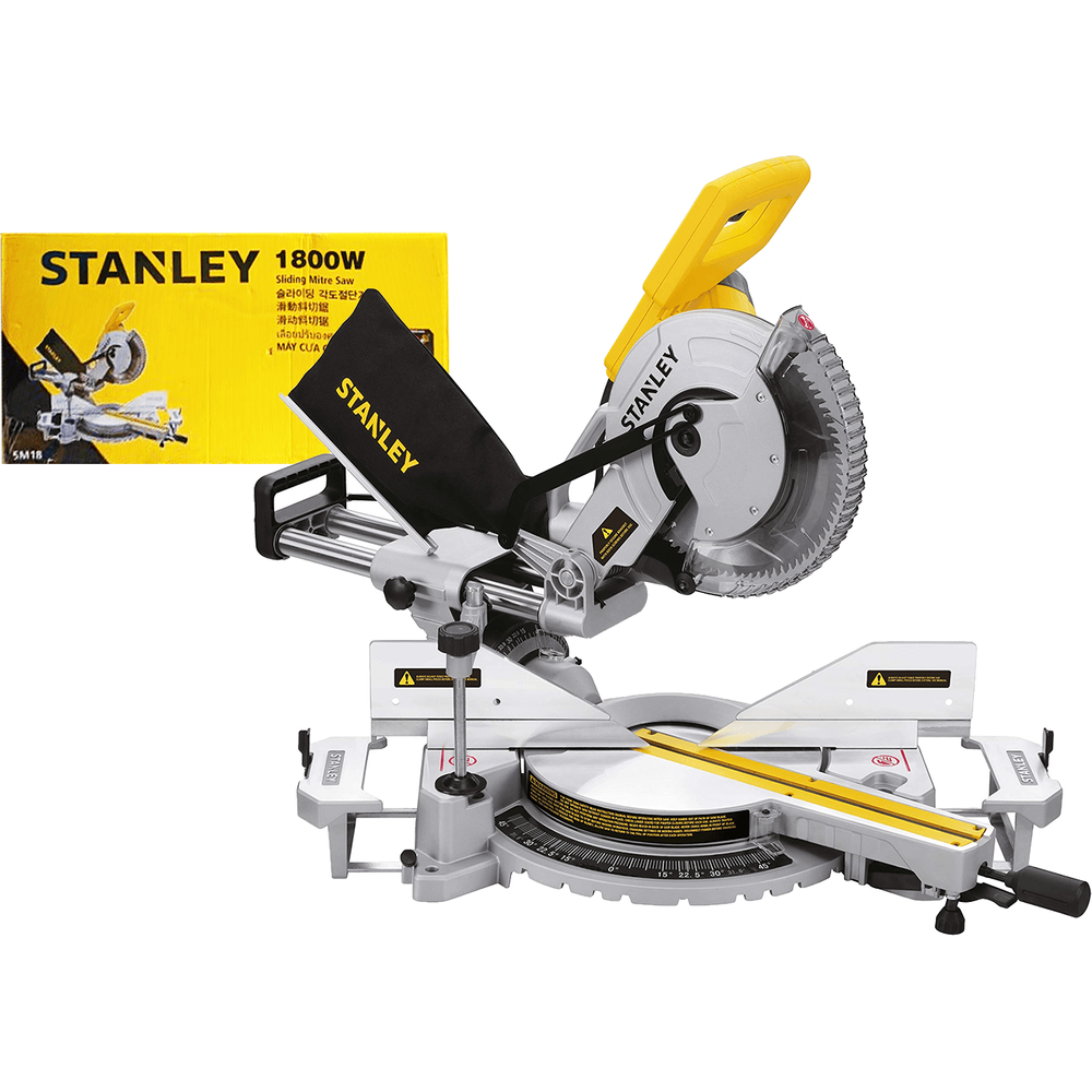 Stanley SM18 Sliding Compound Miter Saw 10" 1800W - KHM Megatools Corp.