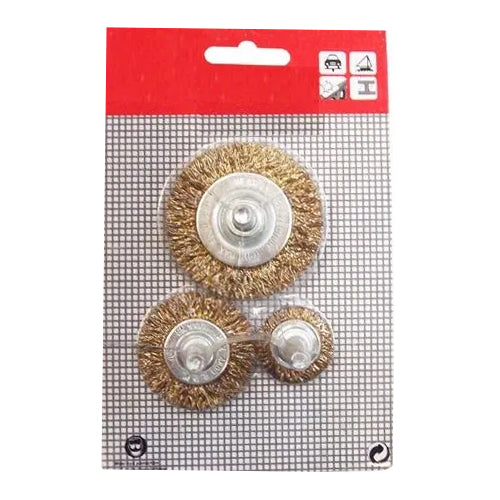 Solinnflex 9936 Wheel Wire Brush Set 3pcs with Built in Arbor | Solinnflex by KHM Megatools Corp. Main image