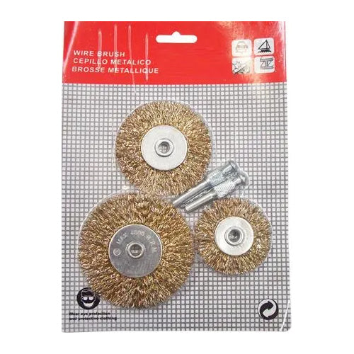 Solinnflex 8802 Wheel Wire Brush Set 3pcs with Detachable Arbor | Solinnflex by KHM Megatools Corp. Main image