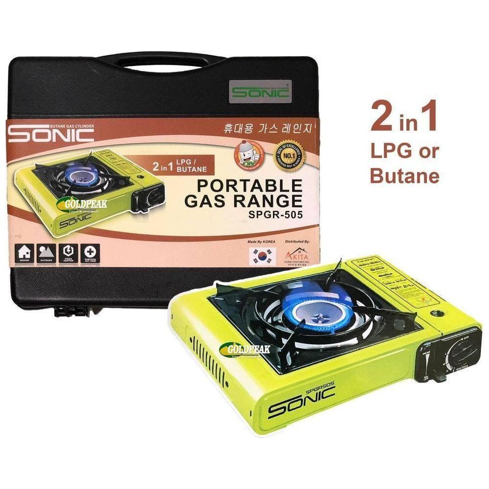 Sonic SPGR-505 2in1 Portable Gas Range (Butane/LPG) - Goldpeak Tools PH Sonic Main image