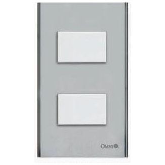 Omni SP2-S13-PK 2pc 1-Way Switch in Stainless Plate (Wide Series) | Omni by KHM Megatools Corp. Main image