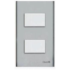 Omni SP2-S13-PK 2pc 1-Way Switch in Stainless Plate (Wide Series) | Omni by KHM Megatools Corp.