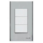 Omni SP3-S13-PK 1-Way Switch in Stainless Plate 16A (Wide Series) | Omni by KHM Megatools Corp.