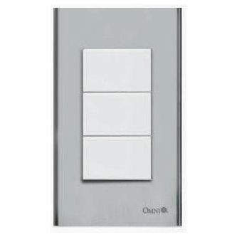 Omni SP3-S13-PK 1-Way Switch in Stainless Plate 16A (Wide Series) | Omni by KHM Megatools Corp. Main image