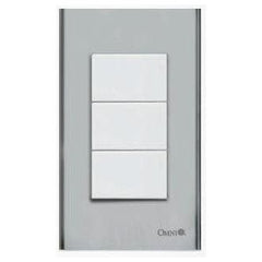 Omni SP3-S13-PK 1-Way Switch in Stainless Plate 16A (Wide Series) | Omni by KHM Megatools Corp.