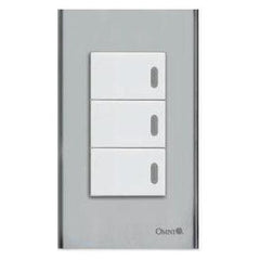 Omni SP3-S14-PK 3pc 1-Way Illuminated Switch in Stainless Plate 16A (Wide Series) | Omni by KHM Megatools Corp.