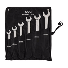 Deli EDL140106T Ratchet Dual-Use Wrench Set 6pcs