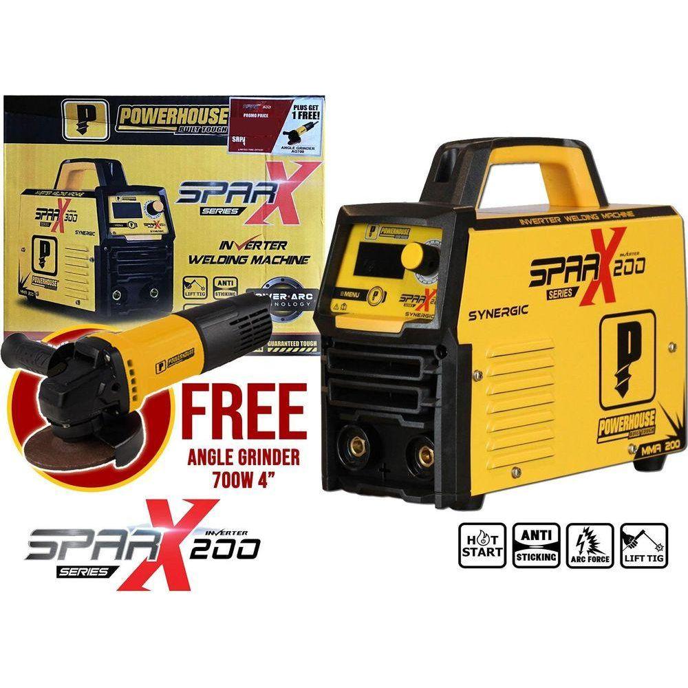 Powerhouse SPARX MMA-200 DC Type Inverter Welding Machine 200A [Synergic] - KHM Megatools Corp. Main image