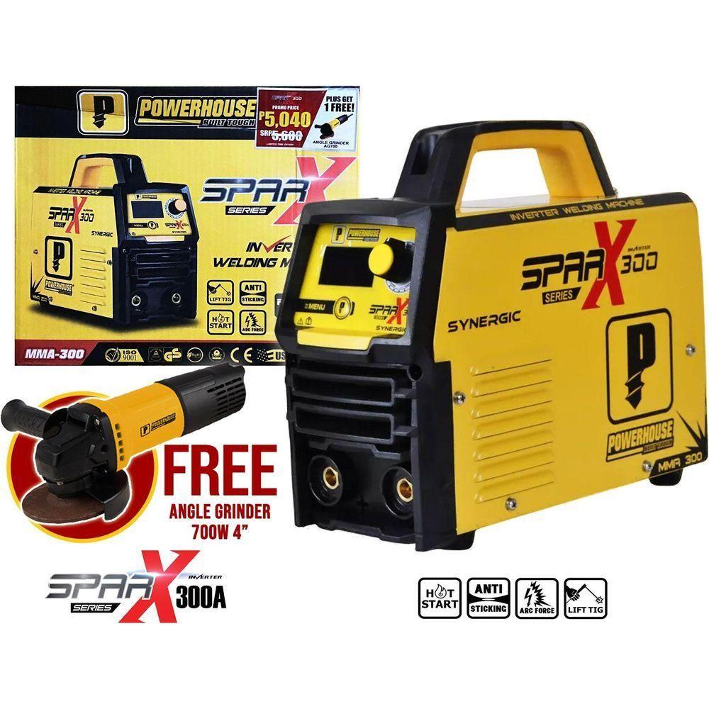 Powerhouse SPARX MMA-300 DC Type Inverter Welding Machine 300A [Synergic] - KHM Megatools Corp. Main image