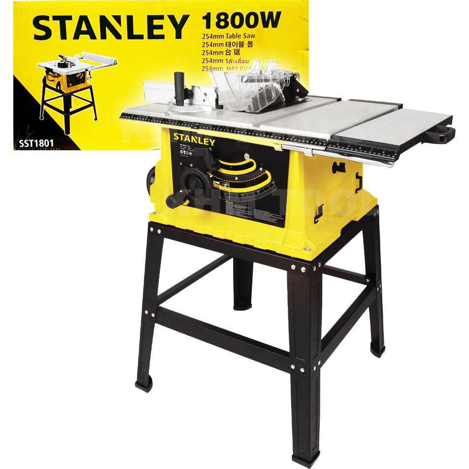 Stanley SST1801 Table Saw with Stand 10" 1800W - KHM Megatools Corp. Main image