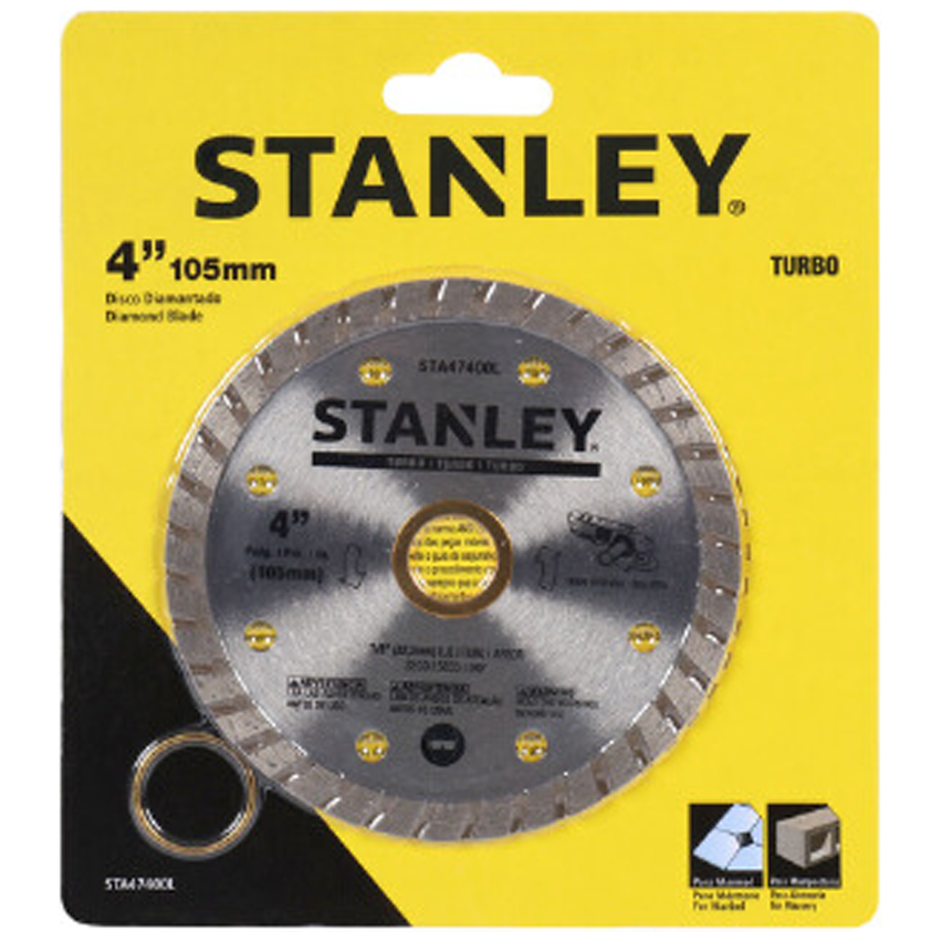 Stanley STA47400L Diamond Cut Off Wheel 4" Turbo | Stanley by KHM Megatools Corp. Main image