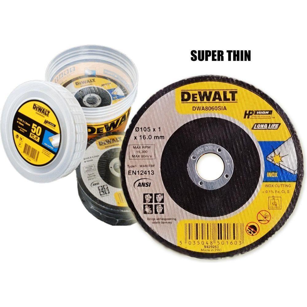 Dewalt DWA8060SIA S/S Cut Off Wheel 4" Super Thin (DWA8060B50 INOX) - KHM Megatools Corp. Main image