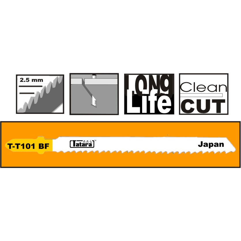 Tatara T-T101BF Jigsaw Blade for Wood - Goldpeak Tools PH Tatara Main image