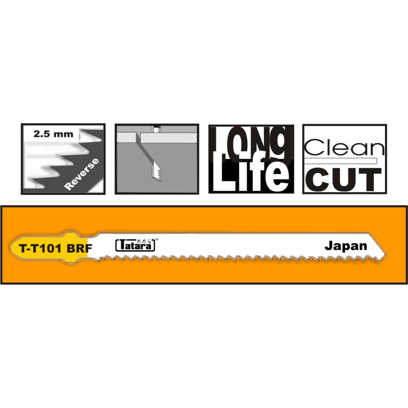 Tatara T-T101BRF Jigsaw Blade for Wood - Goldpeak Tools PH Tatara Main image