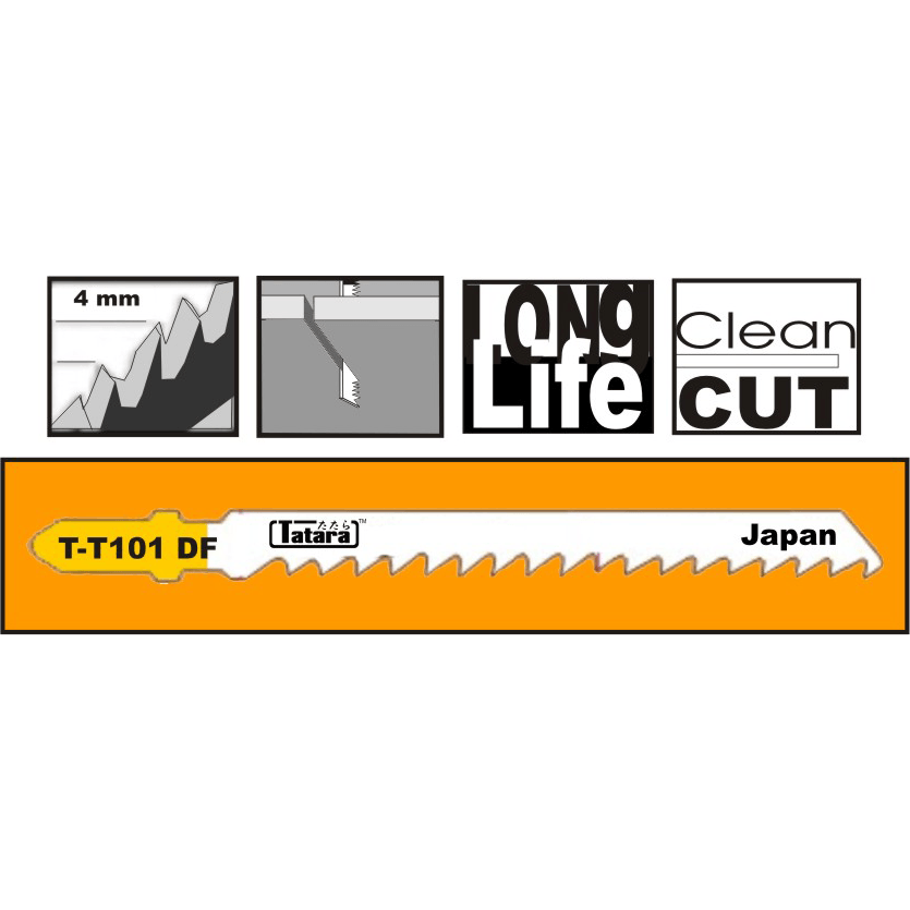 Tatara T-T101DF Jigsaw Blade for Wood - Goldpeak Tools PH Tatara Main image