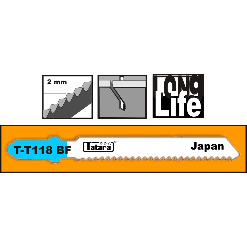 Tatara T-T118BF Jigsaw Blade for Metal - Goldpeak Tools PH Tatara Main image